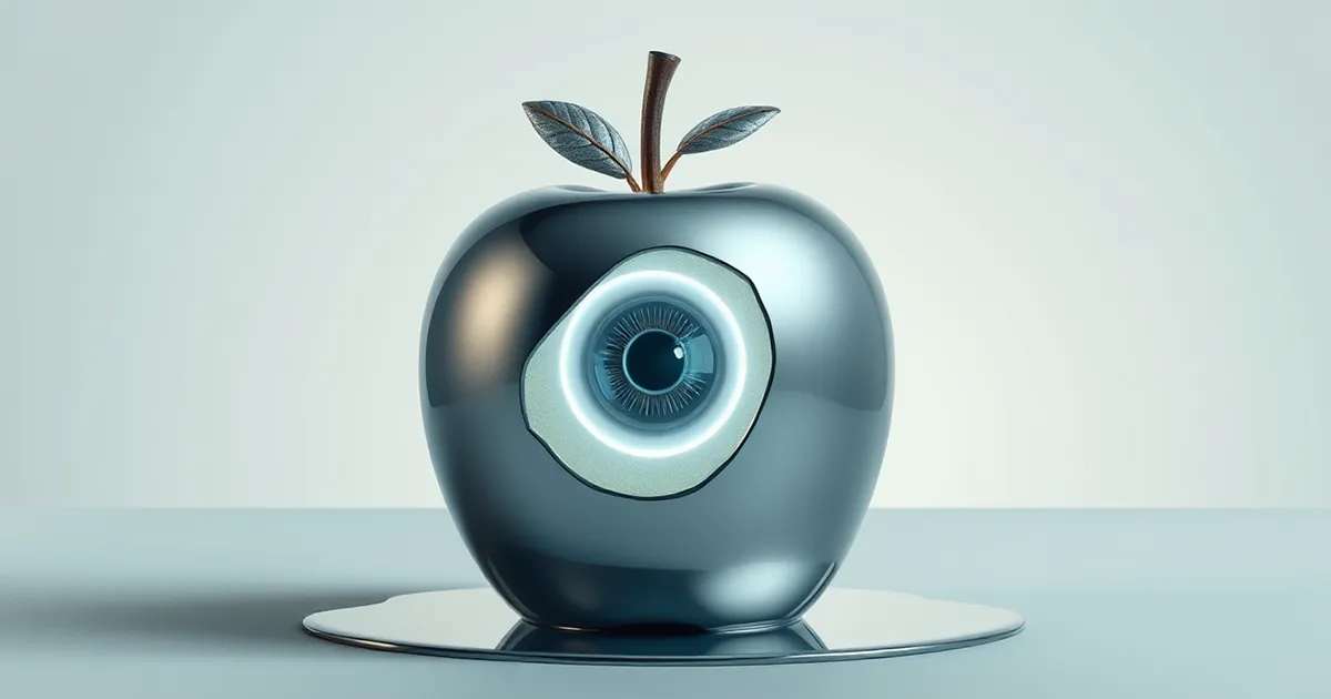 Ein Apfel mit Kamera